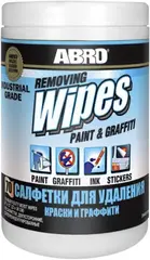 Abro Removing Wipes Paint & Graffiti салфетки для удаления краски и граффити