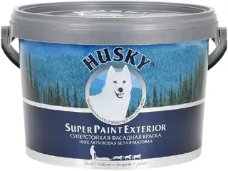 Хаски Super Paint Exterior суперстойкая фасадная краска 100% акриловая