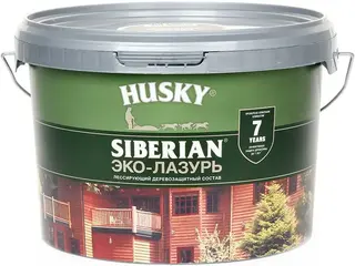 Хаски Siberian Эко-Лазурь лессирующий деревозащитный состав