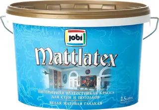 Jobi Mattlatex интерьерная влагостойкая краска латексная