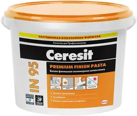 Ceresit IN 95 Premium Finish Pasta готовая финишная полимерная шпаклевка