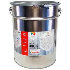Лакокраска Lida ПФ-115 эмаль для окраски металлических и деревянных поверхностей