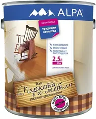 Alpa для Паркета и Мебели лак алкидно-уретановый износостойкий влагостойкий