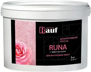 Rauf Dekor Runa декоративная краска с эффектом шелка для внутренних работ