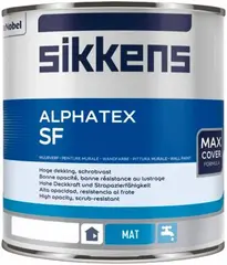 Sikkens Wood Coatings Alphatex SF матовая эмульсионная краска для минеральных поверхностей