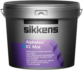 Sikkens Wood Coatings Alphatex IQ Mat матовая акриловая краска для минеральных оснований
