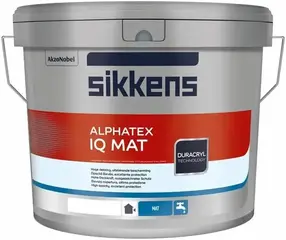Sikkens Wood Coatings Alphatex IQ Mat матовая акриловая краска для минеральных оснований