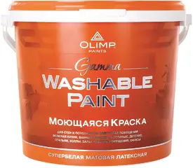 Олимп Gamma Washable Paint моющаяся краска акриловая для стен и потолков