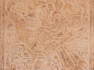 Сокол Родос коллекция RDS511 декор напольный бежевый матовый орнамент/птица
