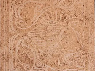 Сокол Родос коллекция RDS511 декор напольный бежевый матовый орнамент/рыбка