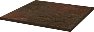 Paradyz Semir коллекция Semir Brown Klinkier плитка базовая (300*300 мм) коричневая матовая/структурированная под камень