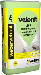 Вебер Ветонит LR+ шпаклевка финишная белая полимерная