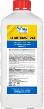 DEC Prof 43 Antibact Dez моющее средство с антибактериальным эффектом