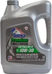Abro Premium Synthetic Blend SAE 10W-30 масло моторное полусинтетическое