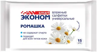 Smart Эконом Ромашка салфетки влажные универсальные