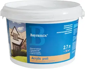 Bayramix Akrylik Profi акриловая краска для фасадов и интерьеров