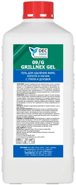 DEC Prof 09/G Grillnex Gel гель для удаления жира, копоти с гриля и духовок