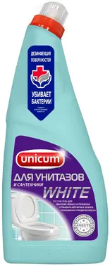 Unicum White гель для унитазов и сантехники с гипохлоритом