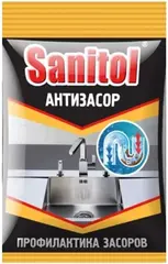 Санитол Антизасор средство для чистки труб порошок