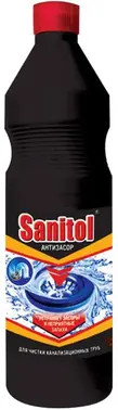 Санитол Антизасор жидкое средство для чистки канализационных труб