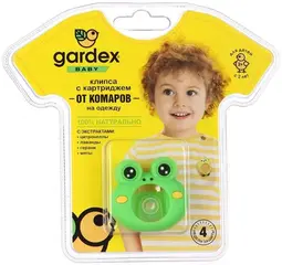 Gardex Baby клипса с картриджем от комаров на одежду