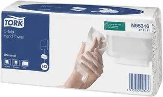 Tork Universal Singlefold H3 полотенца бумажные листовые С-сложения