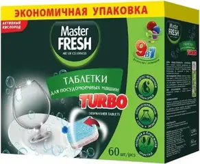 Master Fresh Turbo таблетки для посудомоечных машин 5 в 1