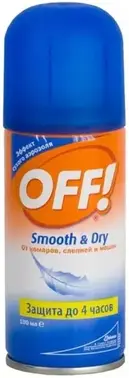 ОФФ Smooth & Dry аэрозоль от комаров, слепней и мошек