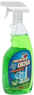 Золушка Чистые Окна Зеленое Яблоко средство для мытья стекол