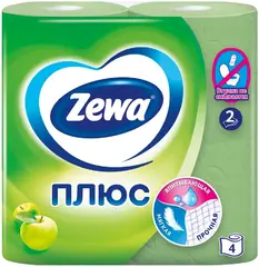 Zewa Плюс Яблоко бумага туалетная