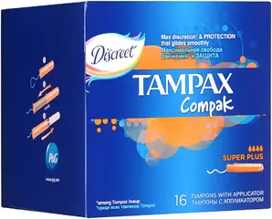 Тампакс Compak Super Plus тампоны женские гигиенические с аппликатором