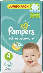 Pampers Active Baby-Dry подгузники детские