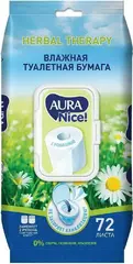 Aura Nice с Ромашкой бумага туалетная влажная