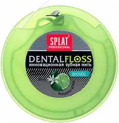 Сплат Professional Dental Floss Biosol Bergamot & Lime нить зубная объемная вощеная инновационная