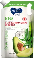 Aura Family Bamboo & Avocado крем-мыло с антибактериальным эффектом