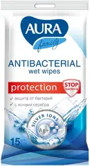 Aura Family Aura Antibacterial салфетки влажные с антибактериальным эффектом