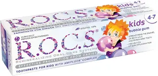R.O.C.S. Kids Бабл Гам зубная паста для детей от 4-7 лет