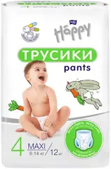 Bella Baby Happy Maxi подгузники-трусики детские 8-14 кг