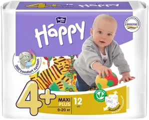 Bella Baby Happy Maxi Plus подгузники детские 9-20 кг