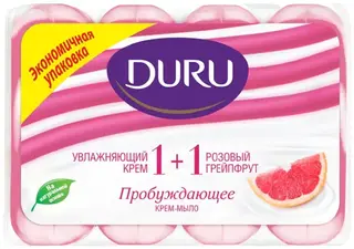 Duru 1+1 Увлажняющий Крем и Розовый Грейпфрут мыло туалетное пробуждающее