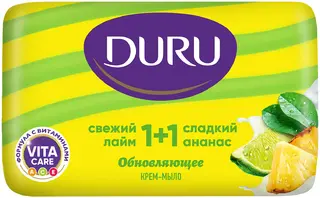 Duru 1+1 Свежий Лайм и Сладкий Ананас крем-мыло обновляющее