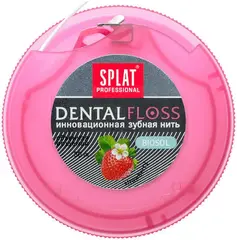 Сплат Professional Dental Floss Biosol Strawberry нить зубная объемная вощеная инновационная