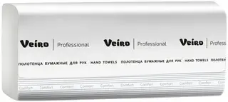 Veiro Professional Comfort полотенца бумажные для рук V-сложение