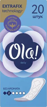 Ola! Daily прокладки ежедневные без аромата