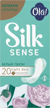 Ola! Silk Sense Light Deo Белый Пион прокладки ежедневные