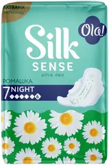 Ola! Silk Sense Ultra Deo Night Ромашка прокладки гигиенические с крылышками