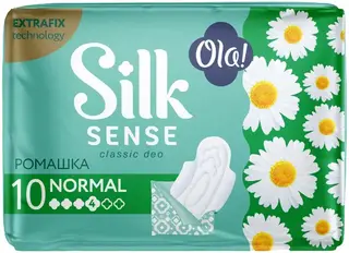 Ola! Silk Sense Classic Deo Normal Ромашка прокладки гигиенические с крылышками
