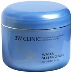3W Clinic Water Sleeping Pack гель-маска ночная для всех типов кожи лица суперувлажнение