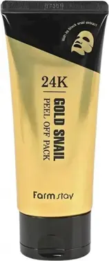 Farmstay 24K Gold Snail Peel Off Pack маска-пленка с коллоидным золотом и муцином улитки