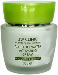 3W Clinic Aloe Full Water Activating Cream крем для сухой и нормальной кожи лица с алоэ вера
